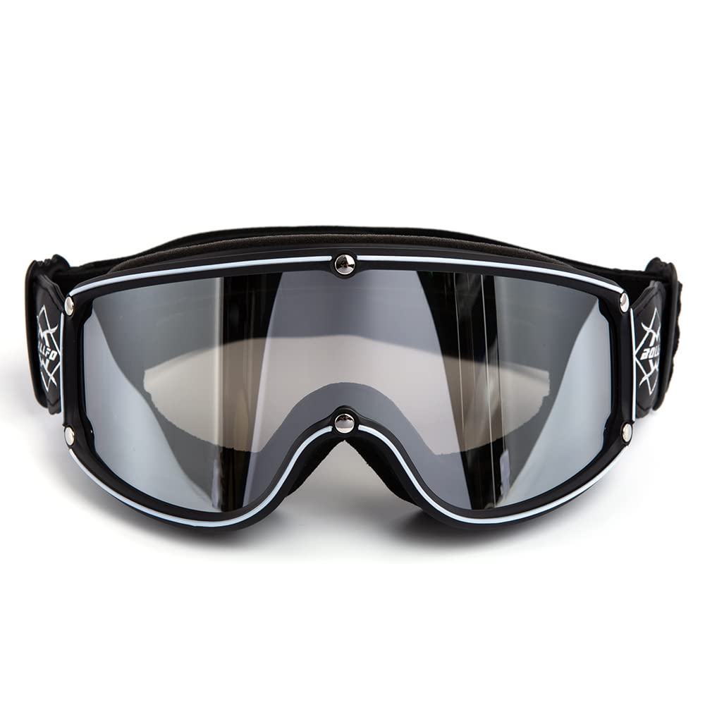 Motorradbrille Herren Damen Scooter Offroad Racing Schneemobil Modebrille Sanddicht Winddicht Schneefest Antibeschlag UV-beständig Wasserdicht Cool