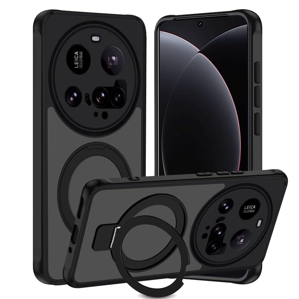 Apple iPhone 15 Hoesje met Magnetische Kickstand Ring Transparant