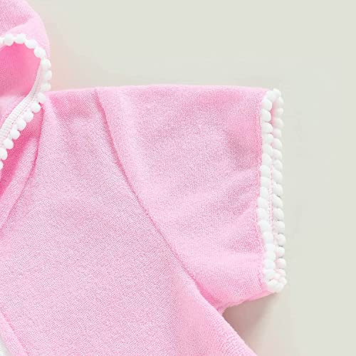Twopumpkin Saída de praia infantil para bebês meninas, roupa de banho, toalha de banho para recém-na