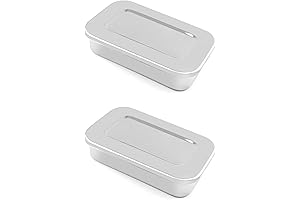 QWORK Stainless Steel Sterile Storage Containers with Lids
