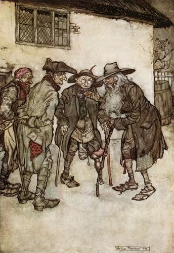 Decoración del hogar con el cuadro clásico de Arthur Rackham, impresión de arte moderno de 60x90cm