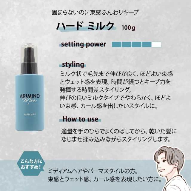Amazon | ア リ ミ ノメ ン ハード ミルク 100g ヘア ワックス | ノー