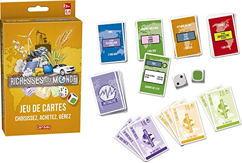 Richesses du Monde - Jeu de Cartes - Stratégie entre Amis ou en Famille - Dès 8 ans - 2 à 6 joueurs - Lansay Cover