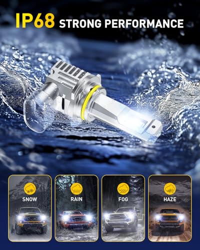 Image of AUXITO 9005 /9006 LED Bulb HB3 /HB4 Bulbs, 180,000LM White Brighter, 4PCS