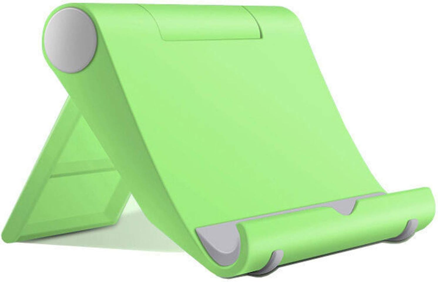 Cell Phone Stand for Desk Foldable, Desk Phone Holder Stand for Office Kitchen Travel, Mobile Phone Stand for Tablet Stand Phone Dock Cradle Compatible with iPad Switch, All Smartphone (Green)