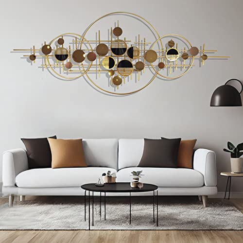 GERHWASH Wall Decoration Gold Wanddeko Wohnzimmer Metall 3D Wand Dekorationen Modern Luxury Wall Art Wall Decorations for Living Room Study Bedroom Hote,148×57cm GERHWASH Wall Decoration Gold Wanddeko Wohnzimmer Metall 3D Wand Dekorationen Modern Luxury Wall Art Wall Decorations for Living Room Study Bedroom Hote,148×57cm
