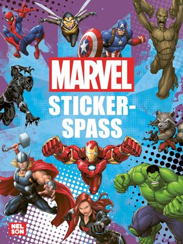 MARVEL: Stickerspaß: Mit coolen Stickern, Rätseln und Ausmalseiten