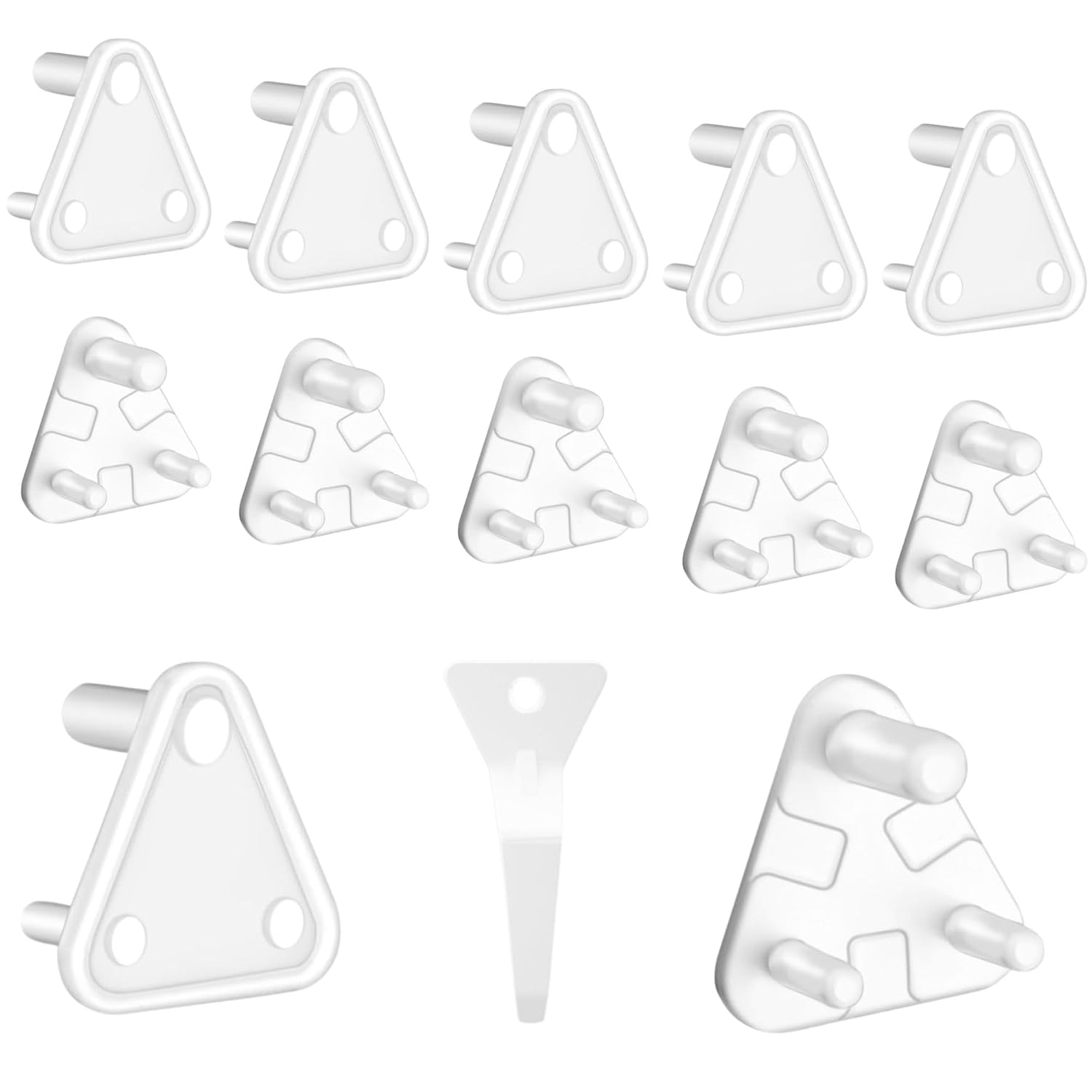 MUCHOCONNECT Baby Safety Electric Socket Plug Guards, 12 Piece Child Proofing Switch Board Cover with Removal Pin, White-image-8