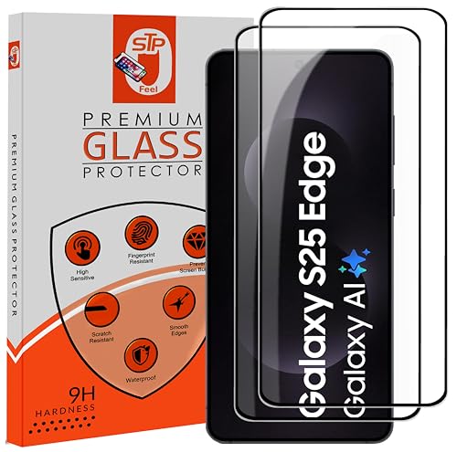 Image of Premium Tempered Glass Screen Protector Guard Compatible For Samsung Galaxy S25 edge 5G (6.7 Inch, Pack of 2) | Edge to Edge Coverage With Easy to installation kit for Smartphone