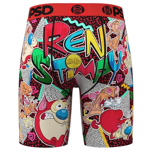 PSD Men's Ren & Stimpy Boxer Briefs - Breathable and Supportive Men's Underwear with Moisture-Wicking Fabric4