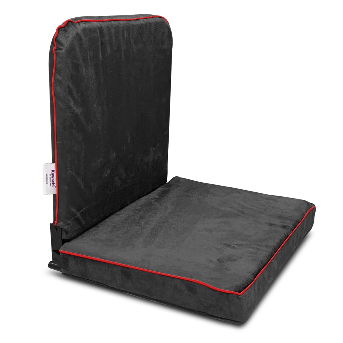 Kawachi Back Support Portable Relaxing Folding Yoga Meditation Floor Chair (Dark Grey)