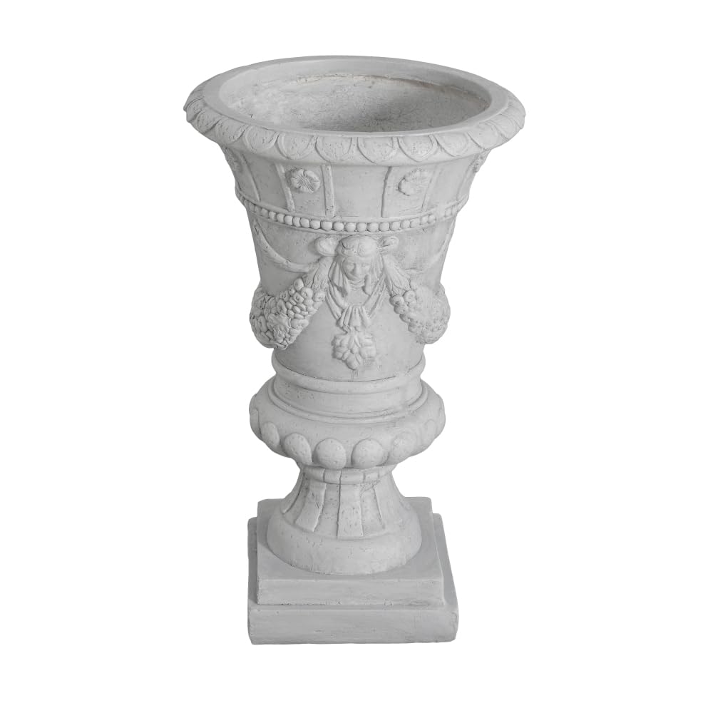 Saiveina MGO Garden Urn, Light Grey, 23.75'' H