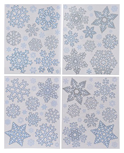 Vanilla GooseSnowflake Winter Window Stickers - 4 Asst. 1 Supplied