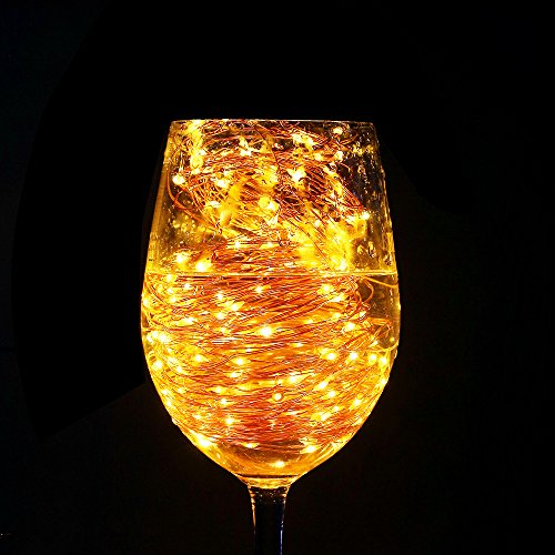 woohaha Solar String Lights 2-Pack 33ft 100 LED Warm White — view 4