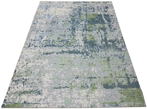 Image of Printed Rug Soft Floor Carpets with Anti Slip Backing for Living Room | Bedroom | Kids Room (Grey Green, 4x6 Feet)
