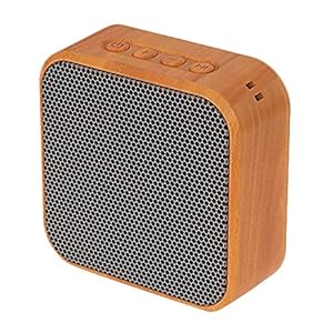 Radio A70 Mini Portable Wood Grain Bluetooth Speaker Vintage Wireless Speaker Met Mic Stand TF kaart FM-radio for mobiele telefoon (Color : Wood grain gray)