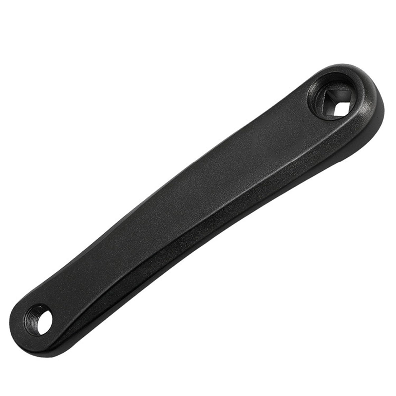 QIAMNI Bicycle Left Crank Arm Set Bike Left Crank Arm Set 170mm Aluminium Single Speed MTB Crankset(Square Hole/Rhombic Hole) (Rhombic Hole Black)