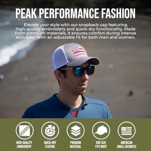 Image of International Tie State Hat for Men and Women, Adjustable Snapback Trucker Baseball Cap with Embroidered Patch