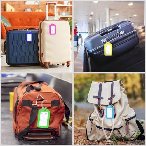 10 Pack Colorful PVC Tags