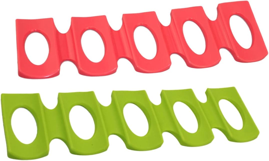 2pcs Silicone Beer Pad and Drinks Stacking Mat for Beverage Storage Wine Bottle Rack Holder for Home Bar and Party Use Lightweight and Green Red