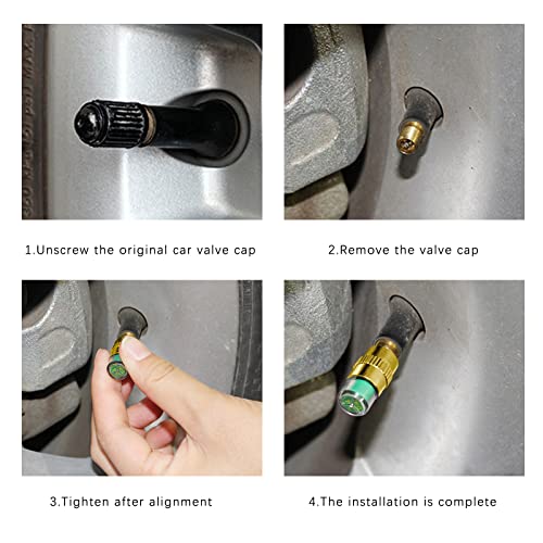 8 pz Auto Pneumatici Pressione Monitor Valvola