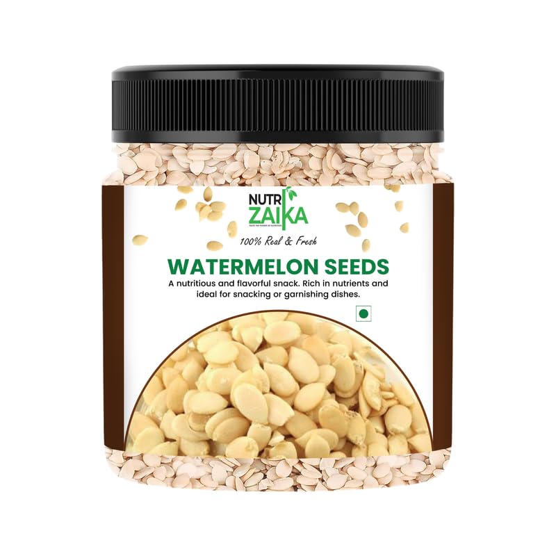 NUTRIZAIKA Raw Watermelon Seeds | Tarbuj Beej | Seeds for Snacking | Gluten-Free 100g-image-31