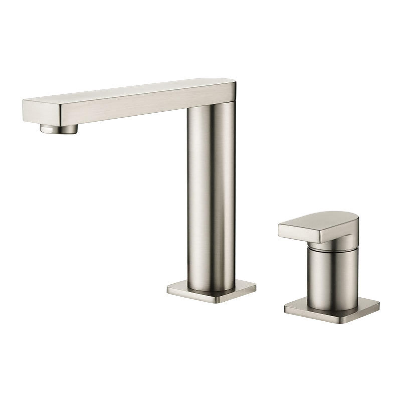 Fanjubei Brushed (Single Handle) Bathroom Copper Rotatable Split Sink Hot And Cold Faucet,