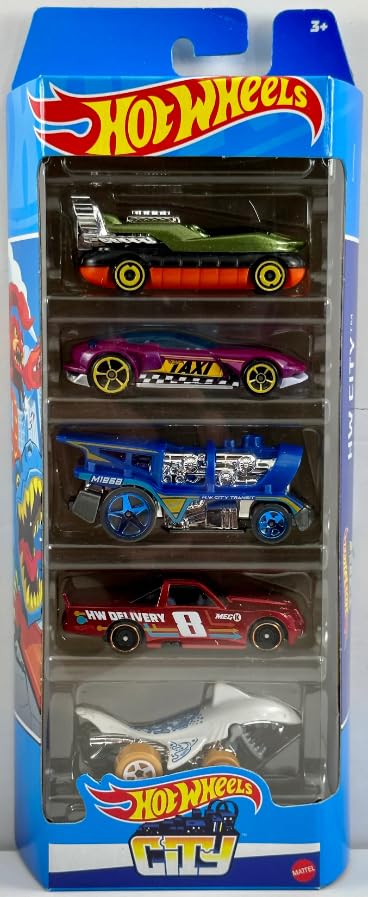 Hot Wheels City 5 Pack 1:64 Vehículos de Juguete miniatura 1