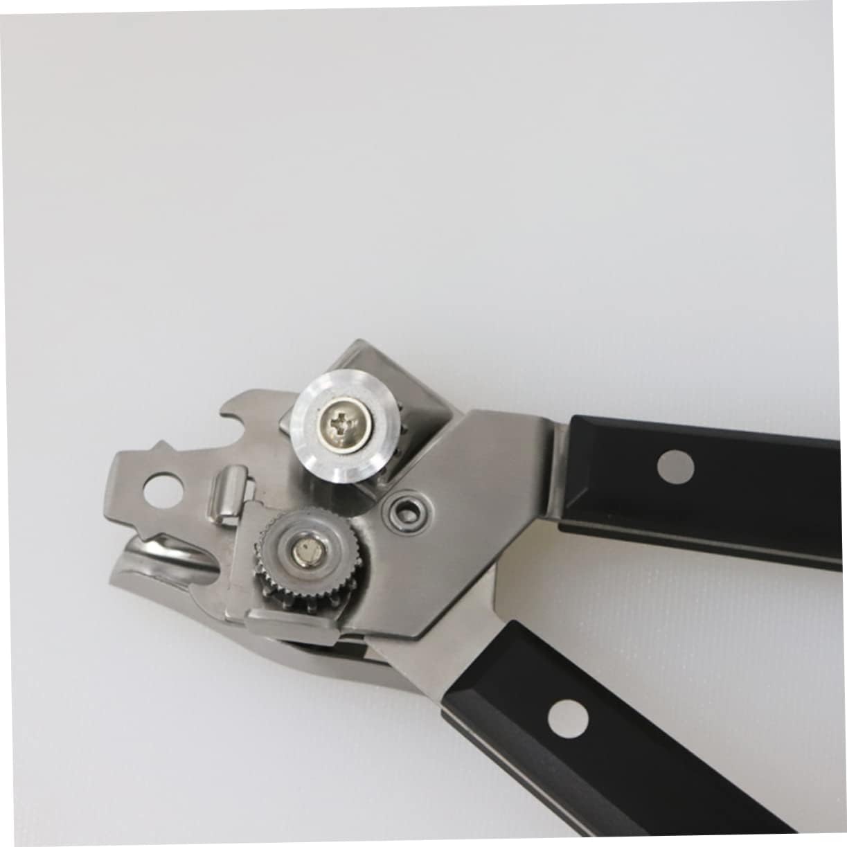 Manual Can Opener Wooden Handle, Heavy Duty Jar Lid Cutter Tool