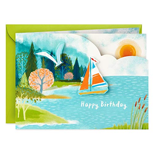 Hallmark Paper Wonder Pop Up Birthday Card (Sailboat)
