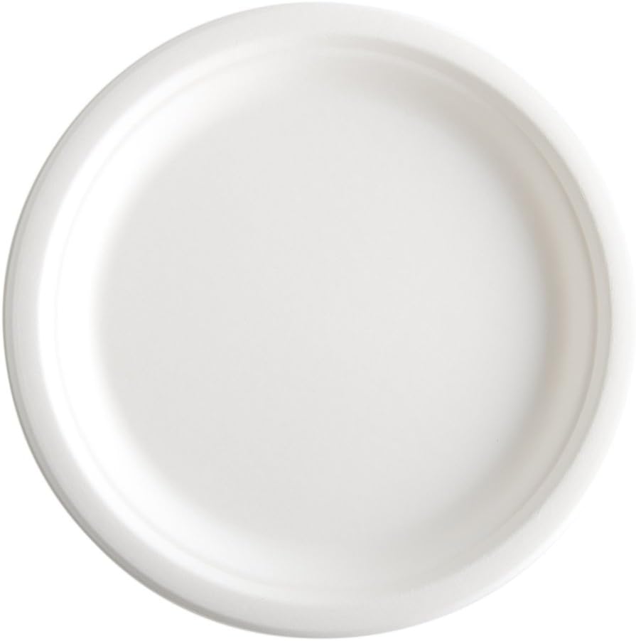 50 PCS PACK ECOWISE 10″ INCH EXTRA STRONG DISPOSABLE PLATES