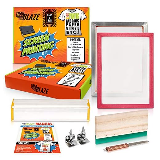 Professional Grade Silk Screen Printing Kit - Perfect for DIY T-Shirt Photo Emulsion Paper Fabric Printing | Screen Print Starter Kit Great Gift for all Levels