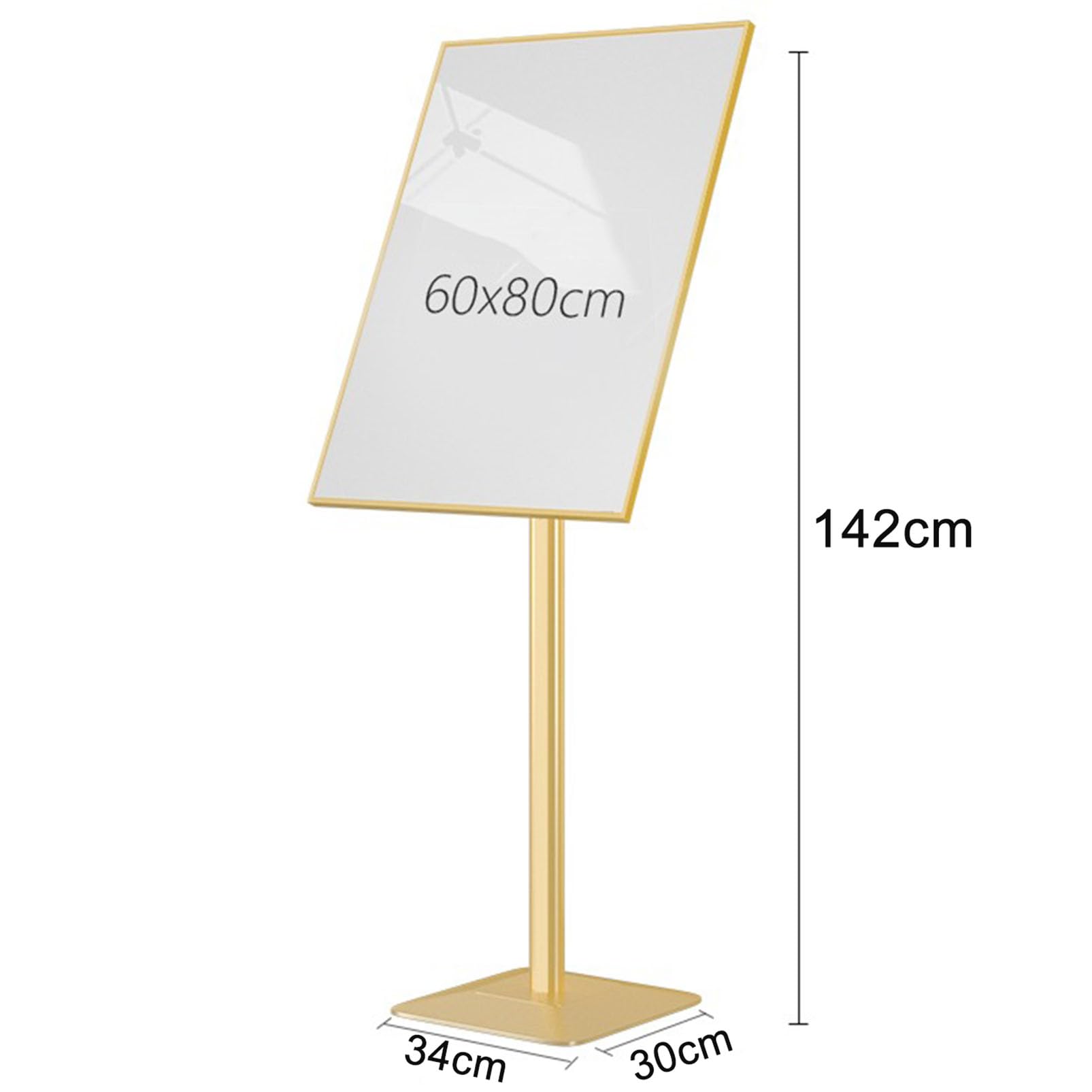 Soporte de exhibición de pósteres, soporte independiente para carteles con base resistente para vestíbulo, aviso, publicidad, boda y actividades de negocios, ideal para mostrar información