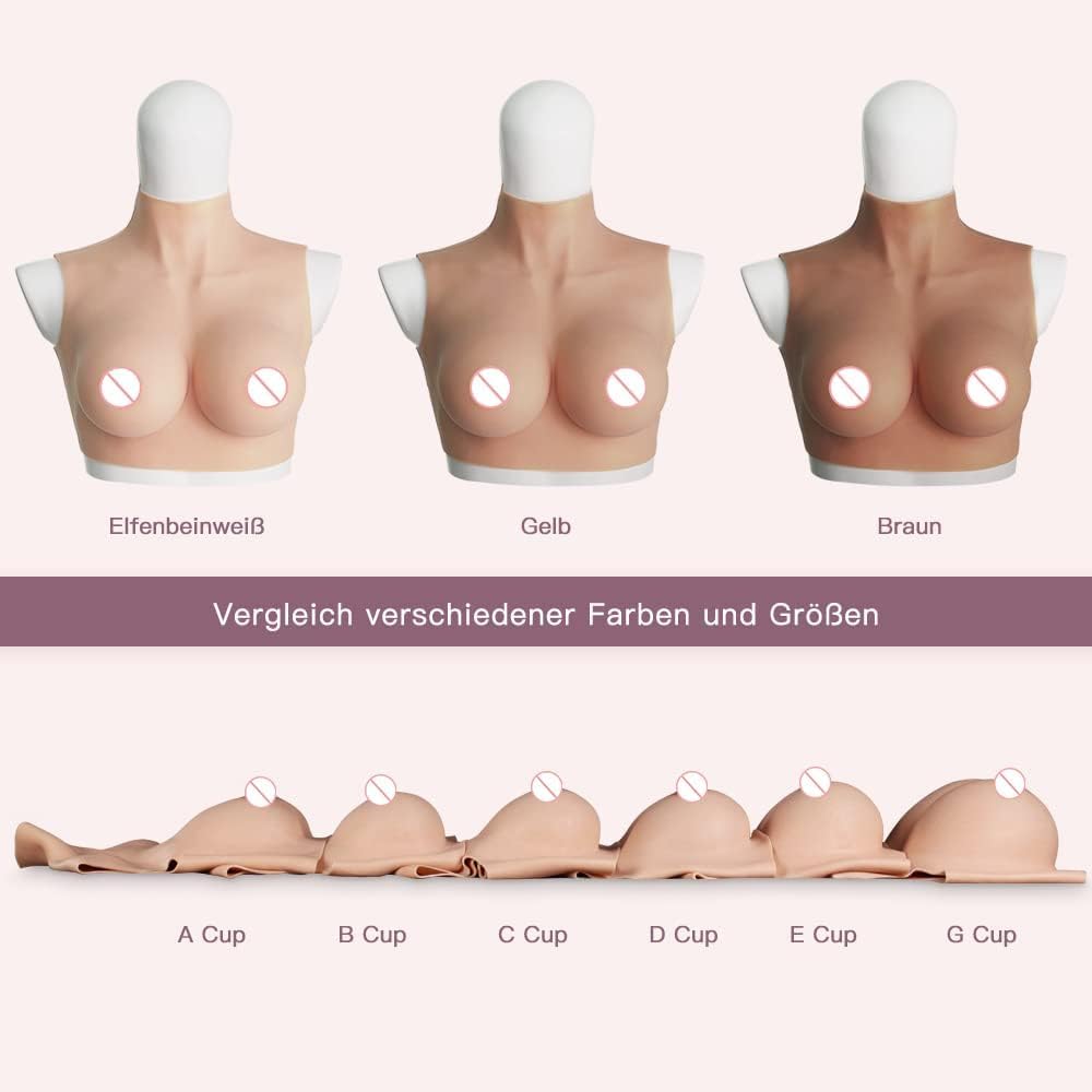 CYOMI Silikon Brüste Brustformen Brustprothese Künstliche Brust Realistische Haut Brustplatten für Crossdresser Transgender Mastektomie Cosplay