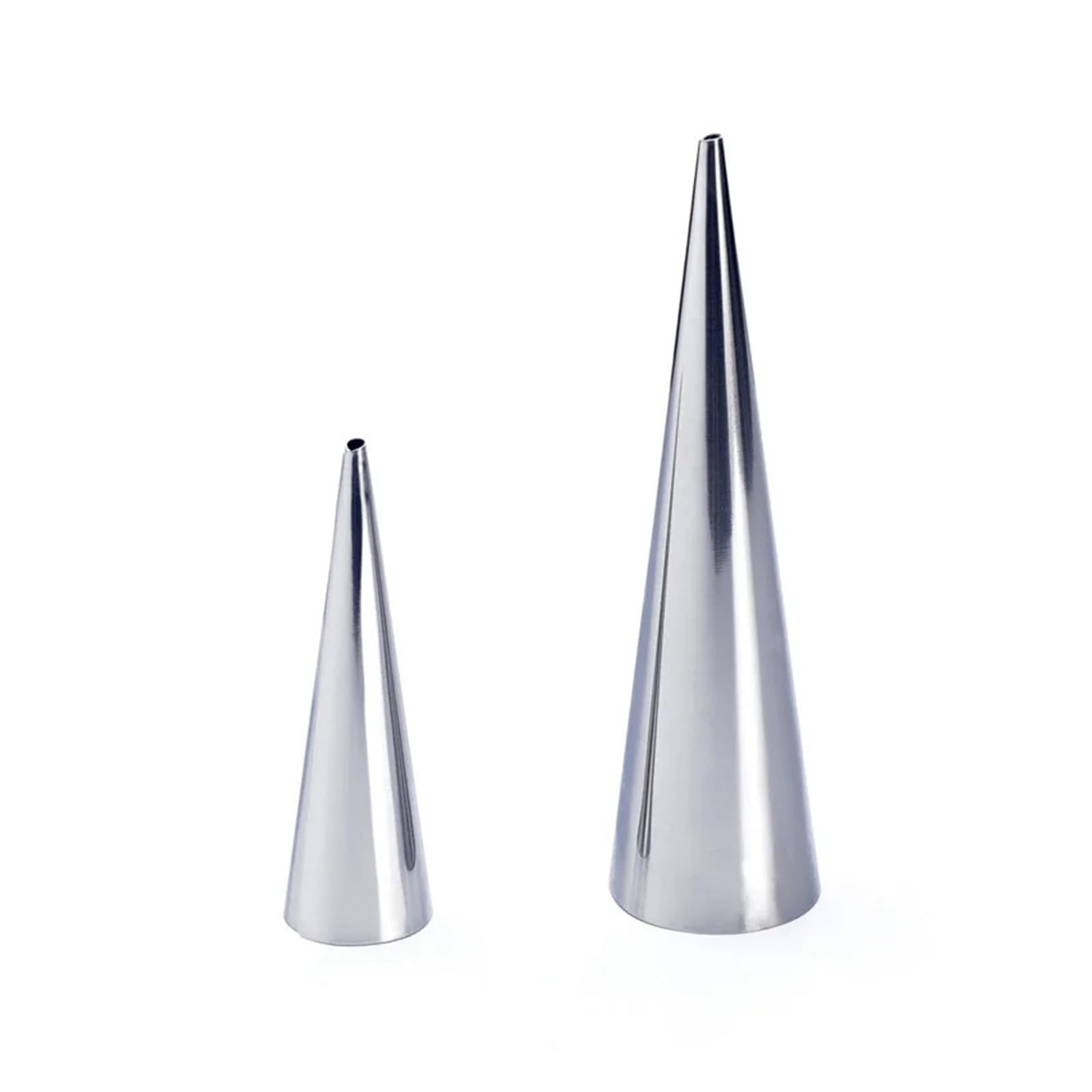 6 uds tubo cónico cono rollo moldes espiral tubos for croissants moldes crema cuerno molde pastelería molde galleta postre cocina herramienta for hornear(6pcs D)