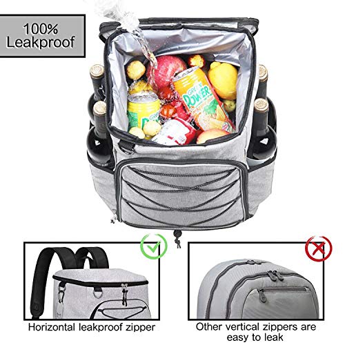 Seehonor Insulated Cooler Backpack Leakproof Soft Cooler Bag Lightweight Backpack Cooler For Lunch Picnic Fishing Hiking Camping Park Beach, 25 Cans #TOP2