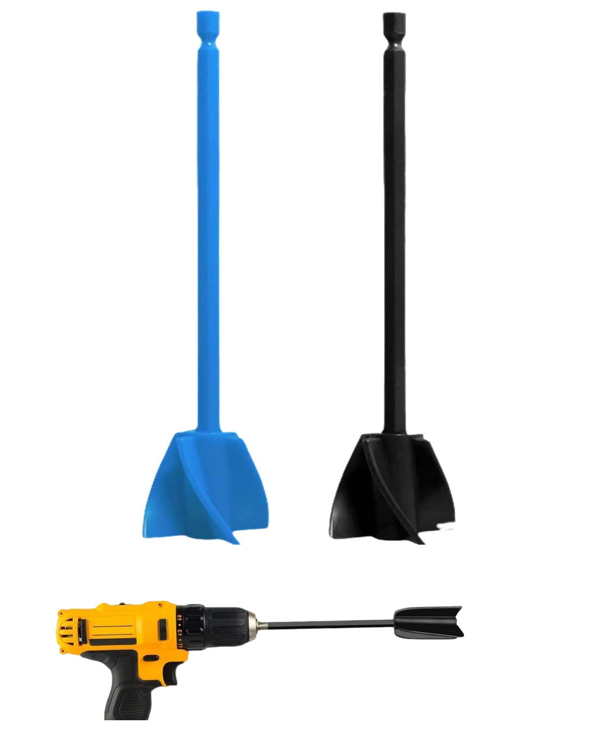 2 PCS Paint Mixer, Paint Stirrer for Drill, Efficient Resin Mixer for Epoxy, Paint, and Ceramic Glazes, Sturdy 16.5cm x 3cm Mixing Paddles, Ideal for DIY and Professional Use-image-29