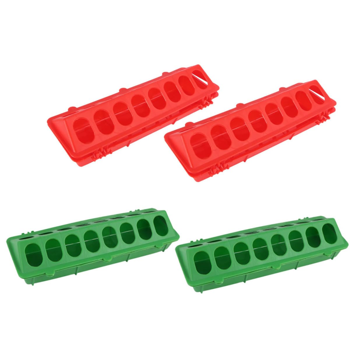 4 pièces Mangeoire pour Pigeons Capacité Large Alimentation Pratique pour Petits Oiseaux et Poulets pour Élevage Domestique