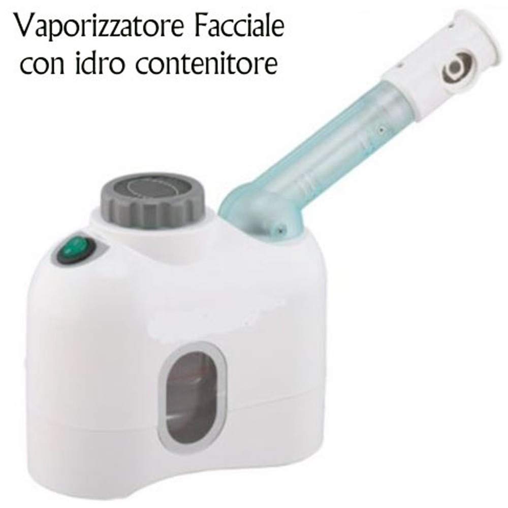 TradeShopTraesio- VAPORIZZATORE FACCIALE PORTATILE PULIZA VISO ESTETICA CON IDROCONTENITORE 400W