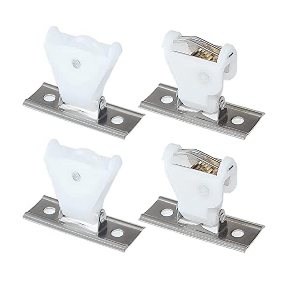Housoutil Set Fermacorda per Tende Romane e Veneziane in Plastica Bianca Design Raffinato per Fissaggio Tende Domestiche Senza Corda