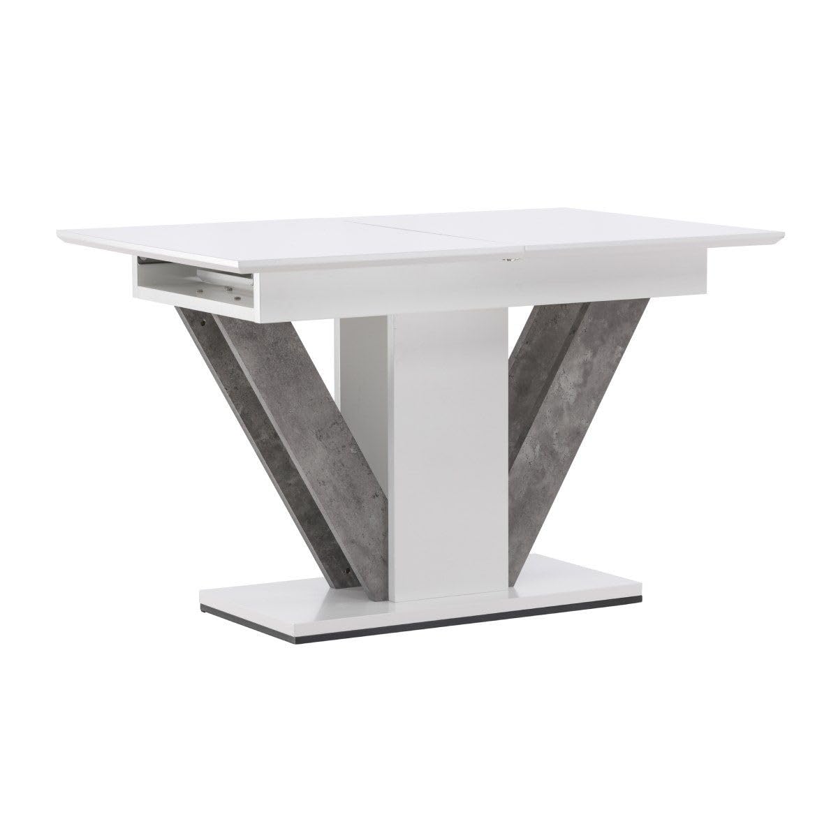 Paris Prix Table à Manger Extensible DISA 120-160cm Blanc