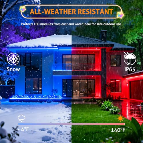 Image of WICHEMI Storefront LED Lights for Business Window Lights LED Modules 40FT