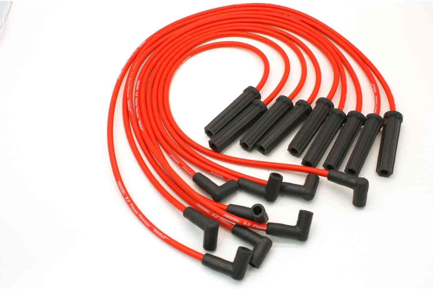 Pertronix 808418 Flame-Thrower Red Custom Fit 8mm 8 Cylinder Spark Plug Wire