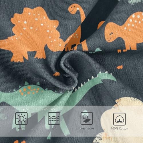 Wusikd Dinosaurs Clouds Boys' Underwear Cotton Trees Black Boys Briefs Soft Toddler Underwear 2T3