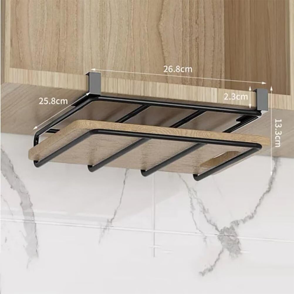 Estante de metal resistente para colgar tabla de cortar que ahorra espacio para cocina y baño, diseño compacto y práctico para un fácil acceso