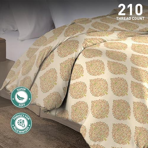 Image of MYTRIDENT Soft Comfort Comforter, 100% Cotton 200 GSM Comforter, King Size Comforter - Soft Paisley