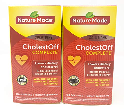 Nature Made CholestOff Complete Softgels, 120 Count (Pack of 2)