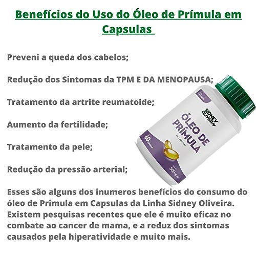 Óleo de Prímula 60 cápsulas de 600 mg cada