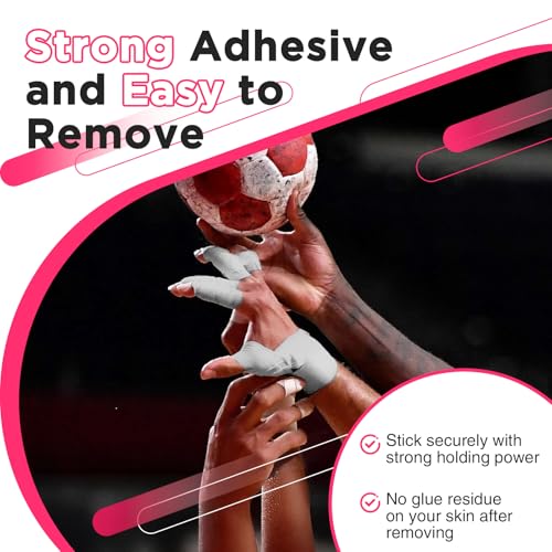 Image of OK TAPE Athletic Sports Tape(4 Packs) White- 32.8ft Per Roll Athletic Tape for Injuries,Strong Stick No Residue Athlete & Sport Trainers First Aid Injury Wrap, Hockey Stick