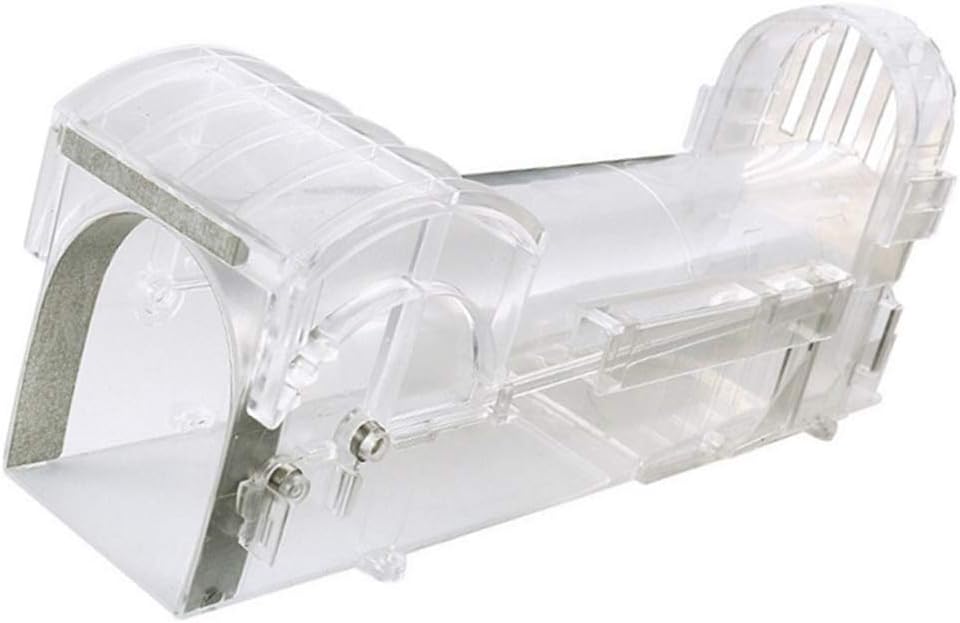 KingNew Humane Mouse Trap,Catches Mice Alive Plastic Rat Trap Box Transparent,Reusable (30CM)